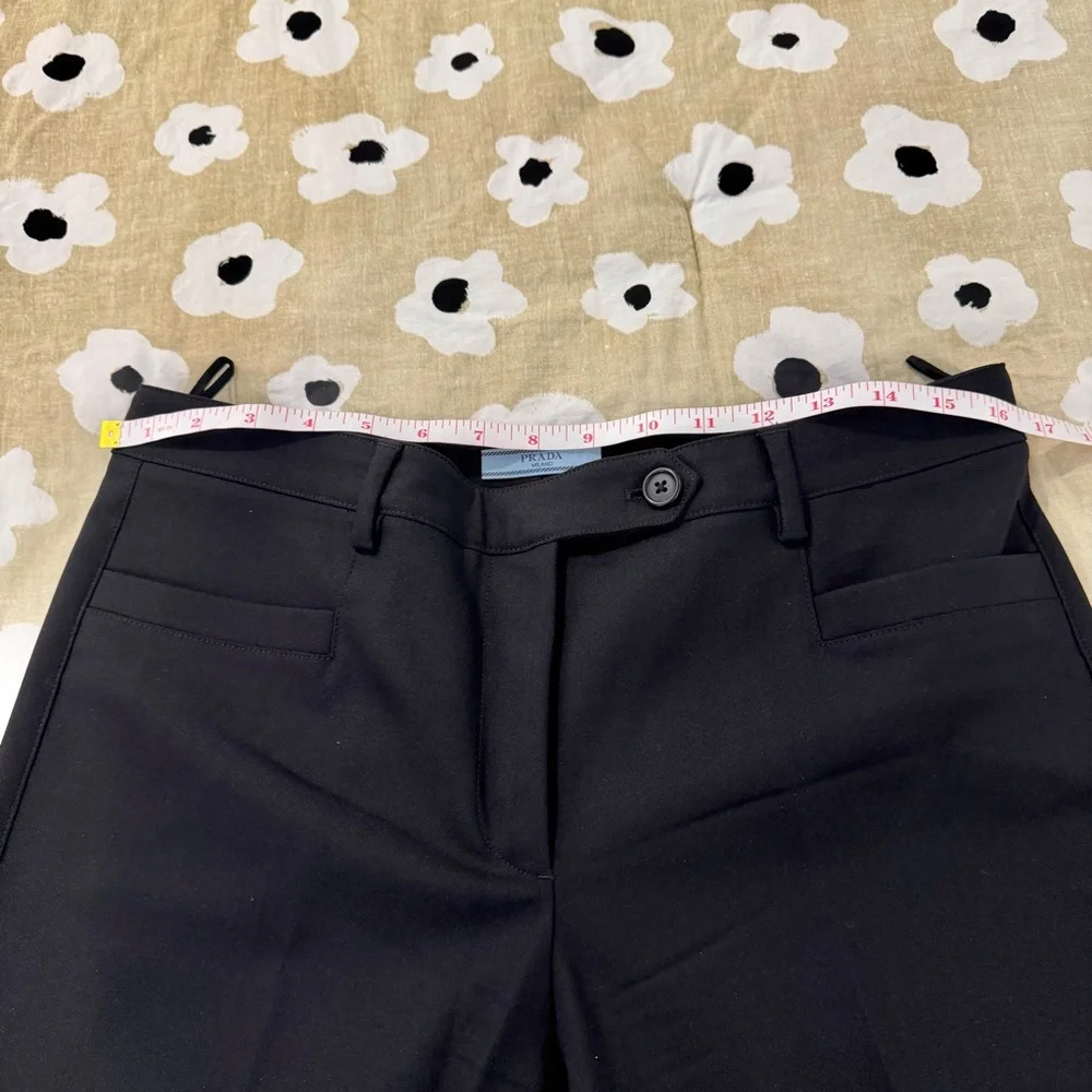 Prada Black Tailored Trousers Slim Leg Italy 44
US size 8 - Picture 11 of 13